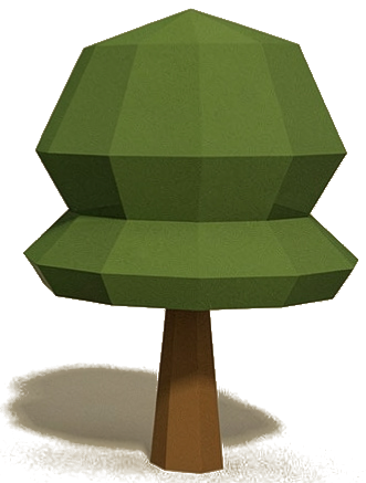 One ordinary tree, kept at its normal size for scale